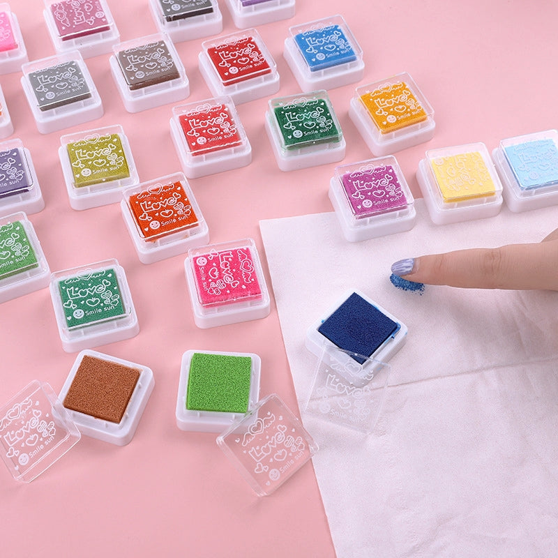 Children's Finger Painting Small Square Color Ink Pad Set b