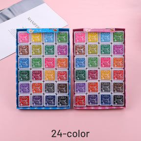 Children's Finger Painting Small Square Color Ink Pad Set sku-1