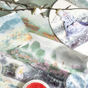 Chinese Ink Painting Washi Tape - Four Seasons b5
