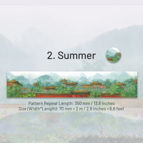 Chinese Ink Painting Washi Tape - Four Seasons sku-2