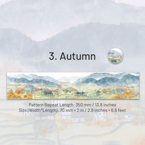 Chinese Ink Painting Washi Tape - Four Seasons sku-3