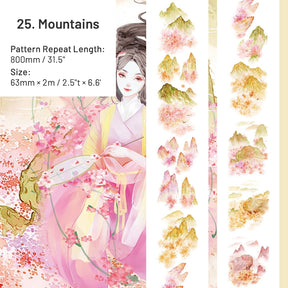 Chinese Style Real Scene Architectural Landscaping Washi Tape sku-25