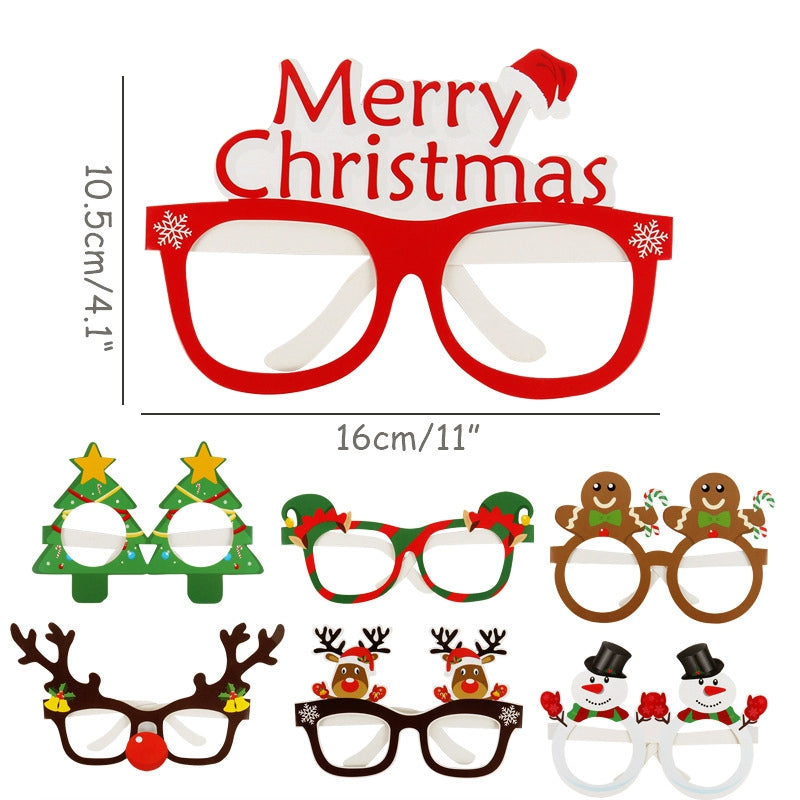 Christmas 3D Paper Glasses Material Pack c2