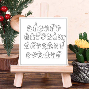 Christmas Alphabet Silicone Rubber Stamps