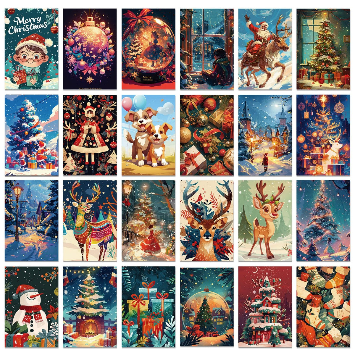 Christmas and Valentine's Day Decoration Card (50 Pcs)3