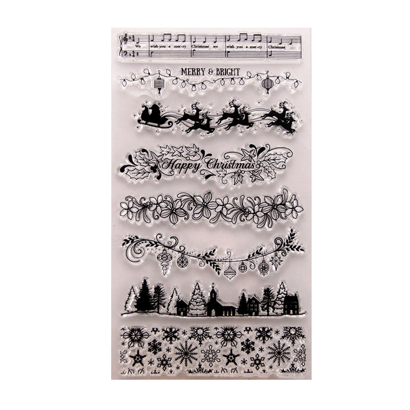 Christmas Borders and Dividers Silicone Stamps b
