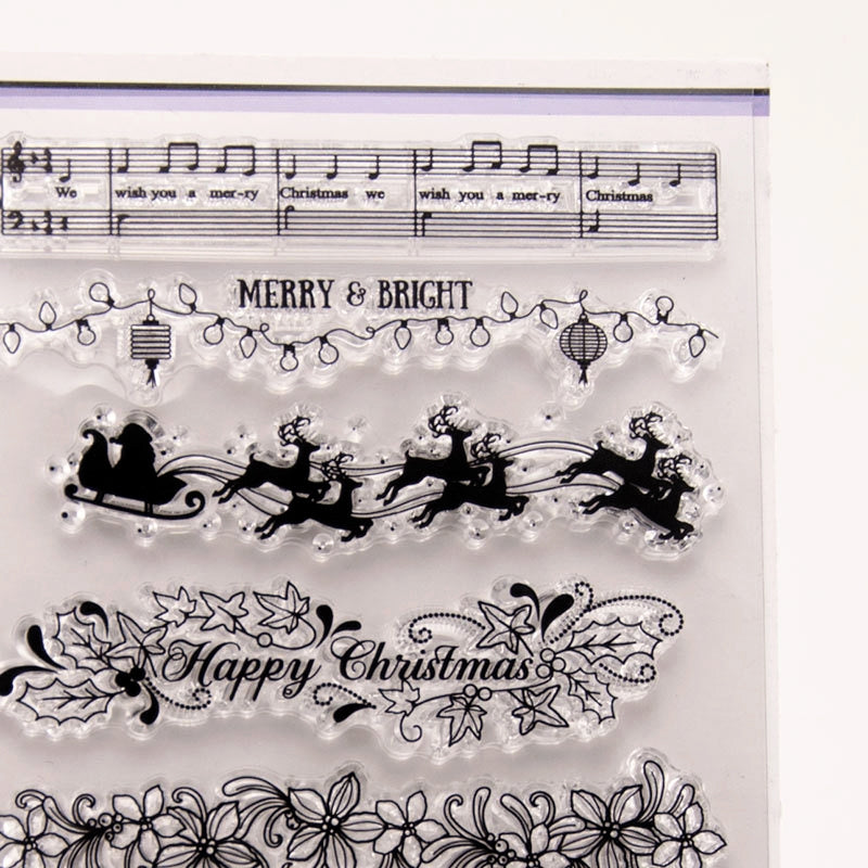 Christmas Borders and Dividers Silicone Stamps c
