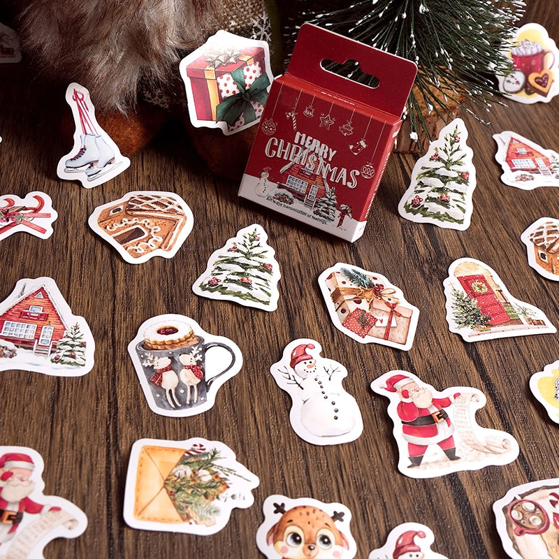 Christmas Boxed Adhesive Sticker b1