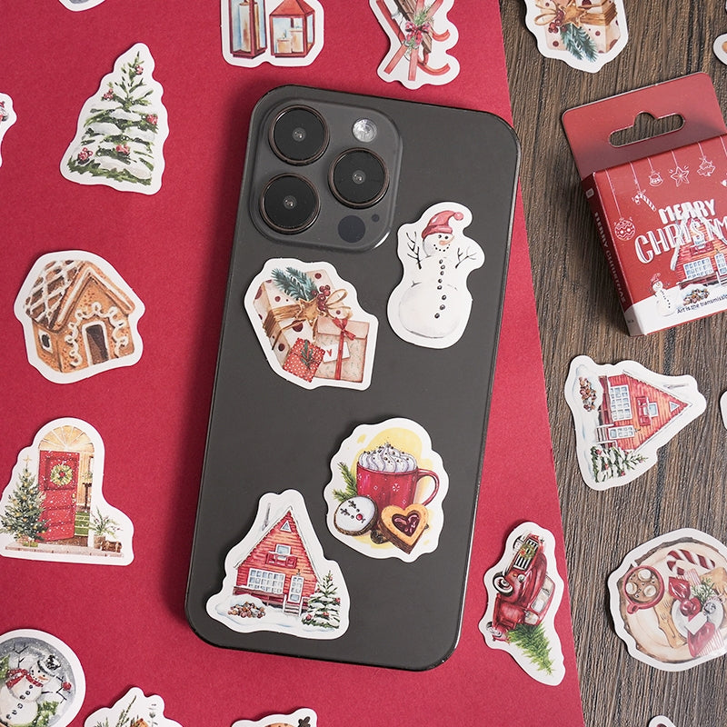 Christmas Boxed Adhesive Sticker b2