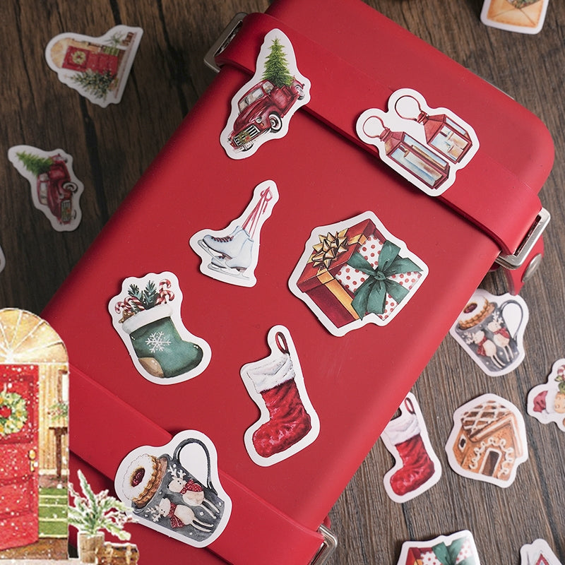 Christmas Boxed Adhesive Sticker b6