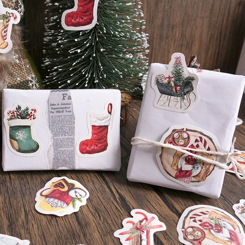 Christmas Boxed Adhesive Sticker b7