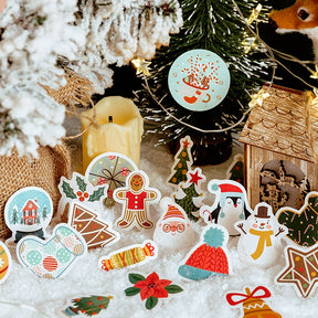 Christmas Boxed Stickers - Greetings, Labels, Christmas Trees, Snowmen b2