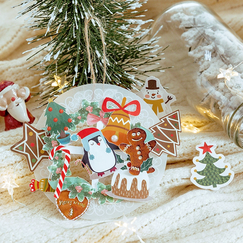 Christmas Boxed Stickers - Greetings, Labels, Christmas Trees, Snowmen b3