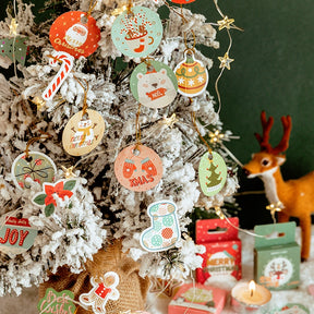 Christmas Boxed Stickers - Greetings, Labels, Christmas Trees, Snowmen b