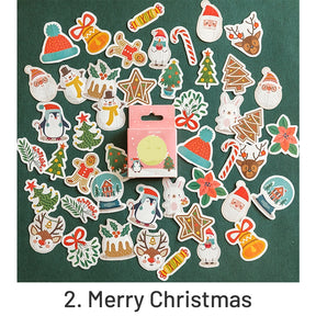 Christmas Boxed Stickers - Greetings, Labels, Christmas Trees, Snowmen sku-2