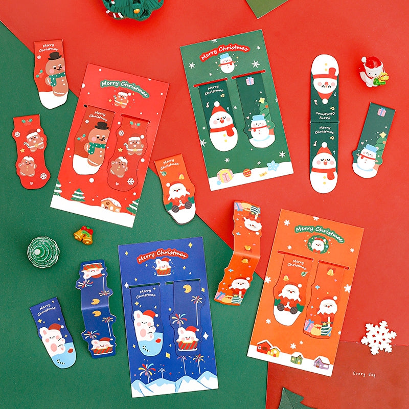 Christmas Card Magnetic Bookmarks (Set of 2) a