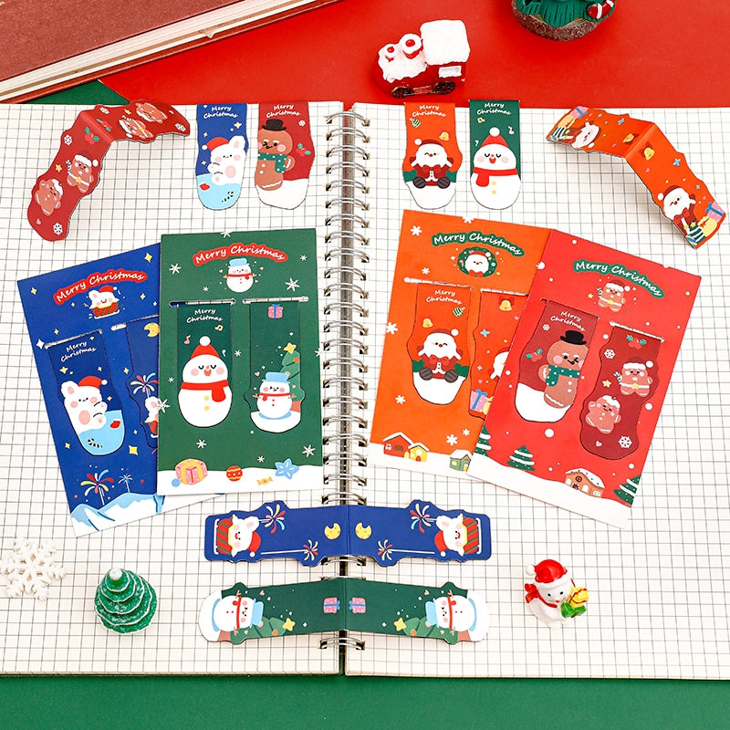 Christmas Card Magnetic Bookmarks (Set of 2) b1