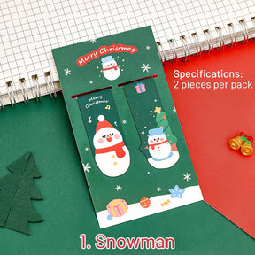 Christmas Card Magnetic Bookmarks (Set of 2) sku-1