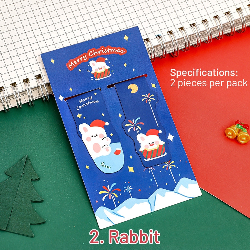 Christmas Card Magnetic Bookmarks (Set of 2) sku-2