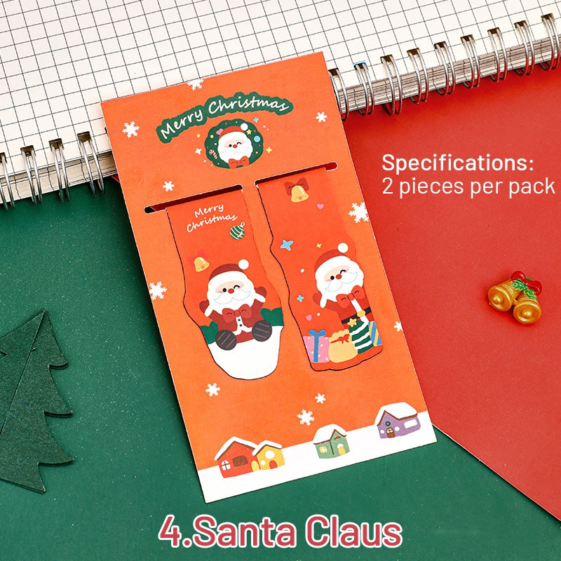 Christmas Card Magnetic Bookmarks (Set of 2) sku-4