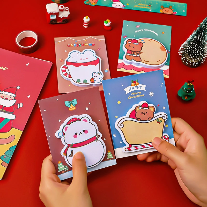 Christmas Cartoon Bear Sticky Notes b2