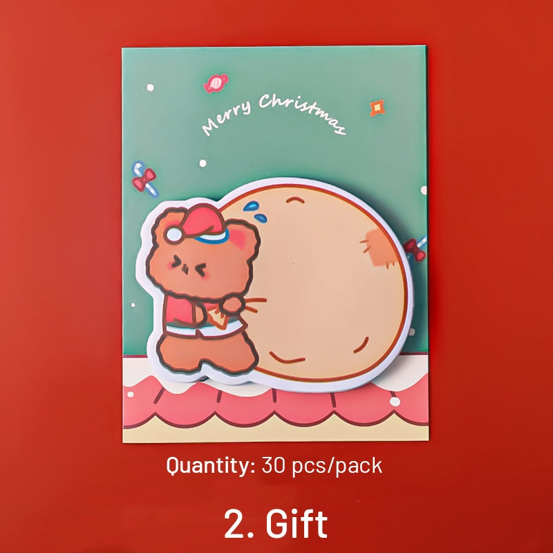 Christmas Cartoon Bear Sticky Notes sku-2