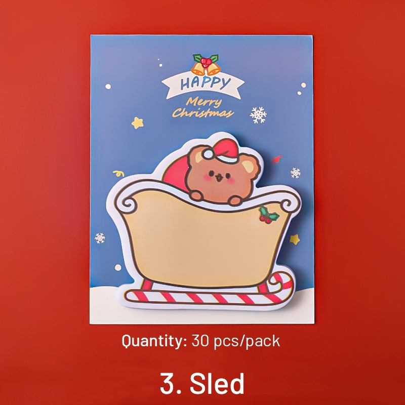 Christmas Cartoon Bear Sticky Notes sku-3