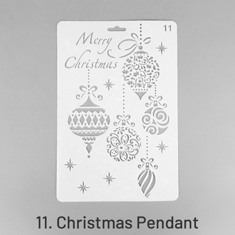 Christmas Cartoon Decorative Hollow Stencil sku-11