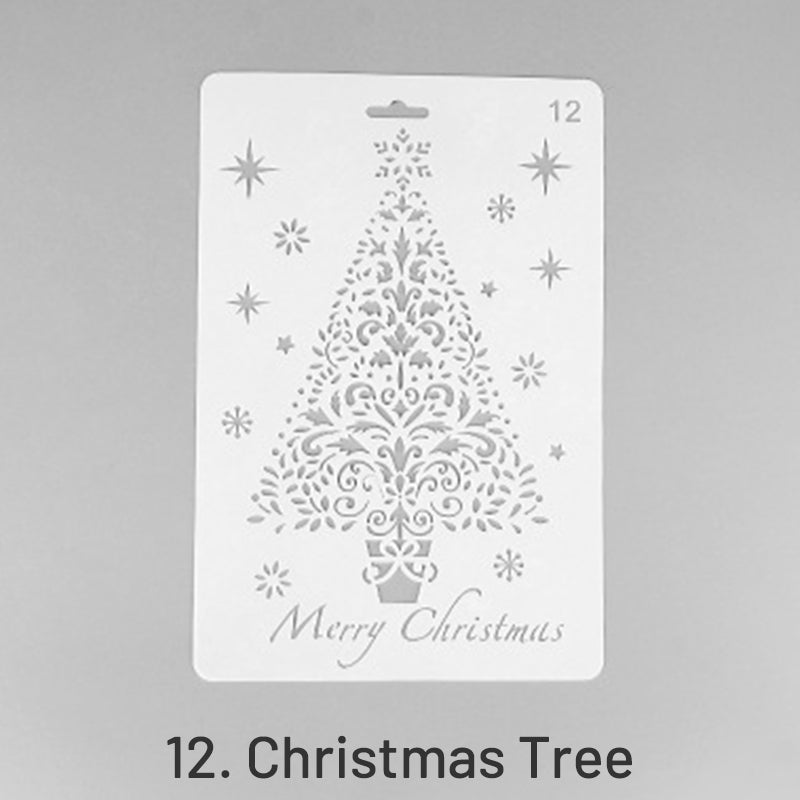 Christmas Cartoon Decorative Hollow Stencil sku-12
