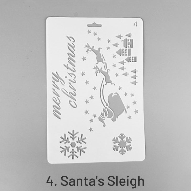 Christmas Cartoon Decorative Hollow Stencil sku-4
