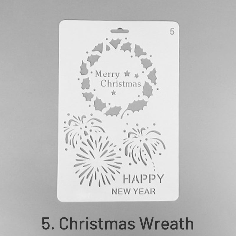 Christmas Cartoon Decorative Hollow Stencil sku-5