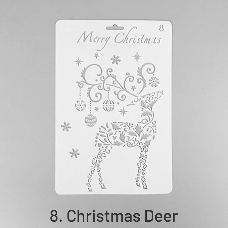 Christmas Cartoon Decorative Hollow Stencil sku-8