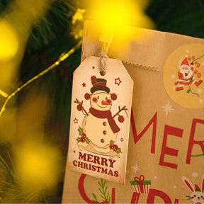 Christmas Cartoon Kraft Decorative Hang Tags b5