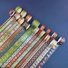 Christmas Cartoon Washi Foil Tape Set (16 Rolls) b