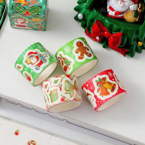 Christmas Cartoon Washi Tape - Santa Claus, Sock, Gift, Train b2