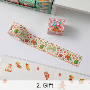 Christmas Cartoon Washi Tape - Santa Claus, Sock, Gift, Train sku-2
