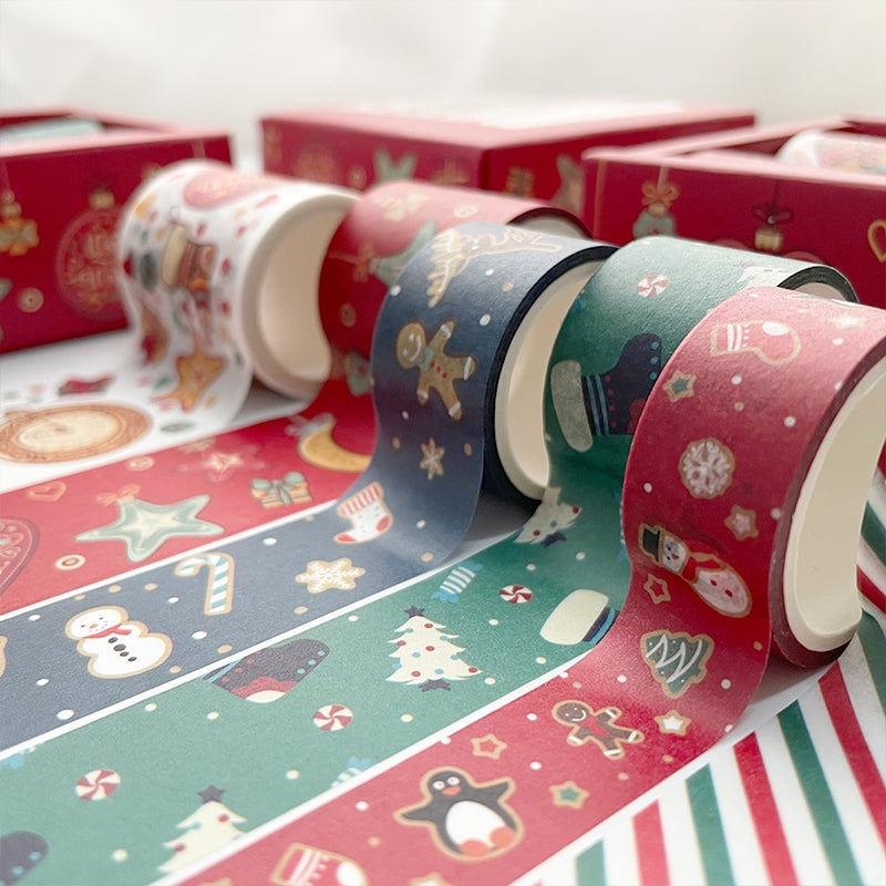 Christmas Cartoon Washi Tape Set (6 Rolls) b3