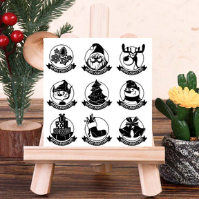 Christmas Christmas Profile Silicone Rubber Stamps