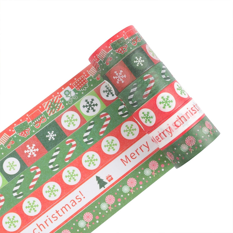 Christmas Decorative Washi Tape Set (24 Rolls) b3