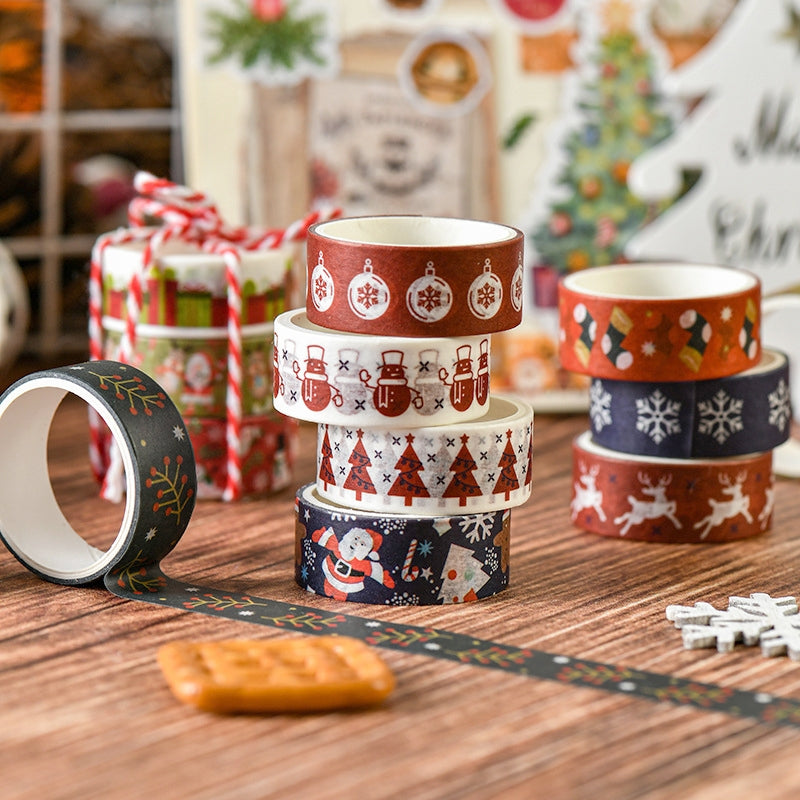 Christmas Decorative Washi Tape Set (6 Rolls) b3