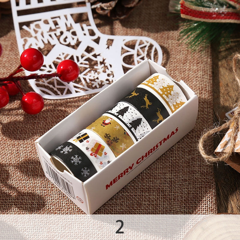 Christmas Decorative Washi Tape Set (6 Rolls) sku-2