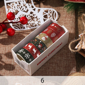 Christmas Decorative Washi Tape Set (6 Rolls) sku-6