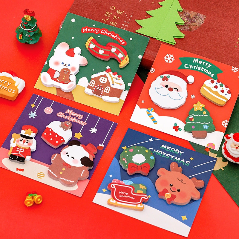 Christmas Die-Cut Sticky Note Set a