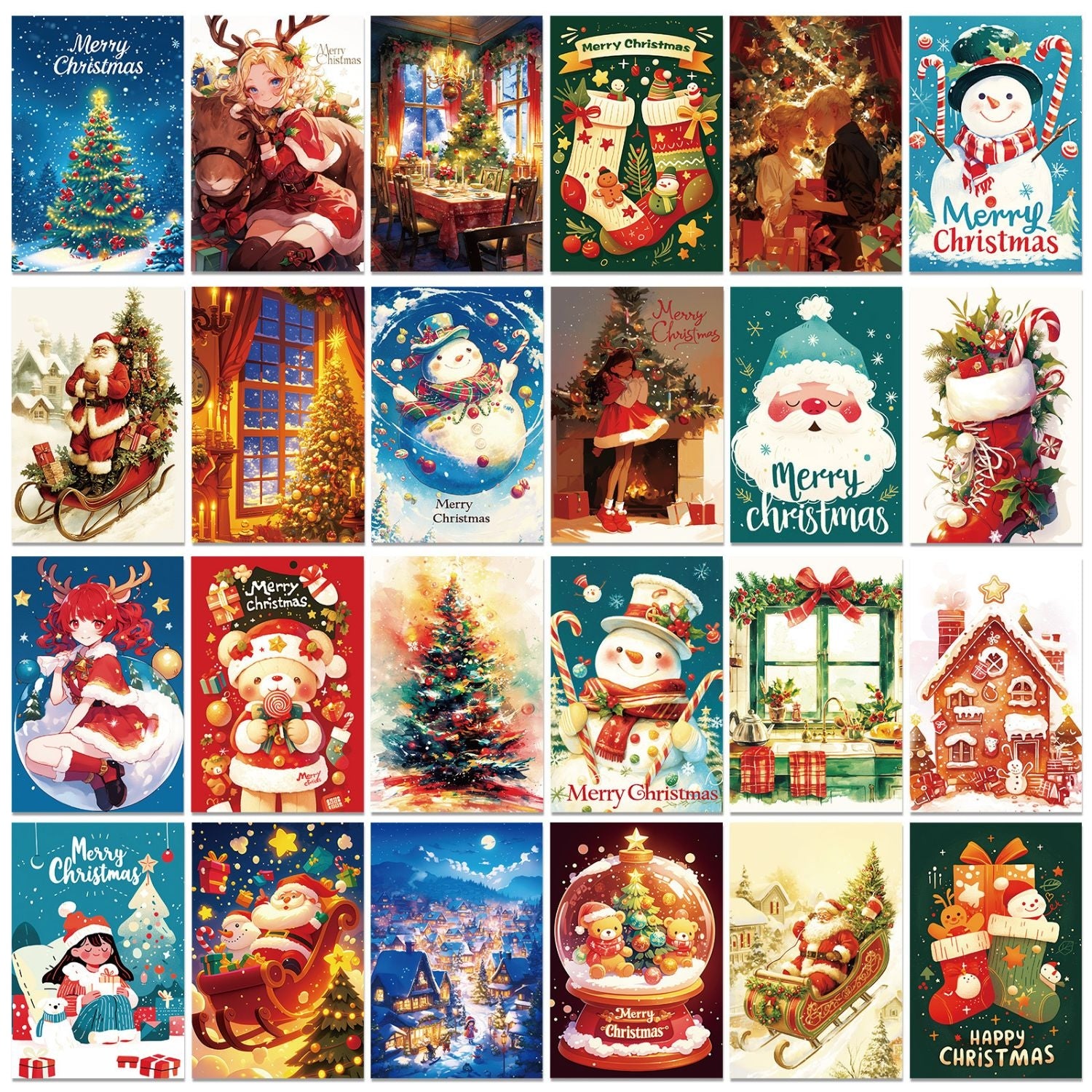 Christmas Eve Decoration Card (50 Pcs)7