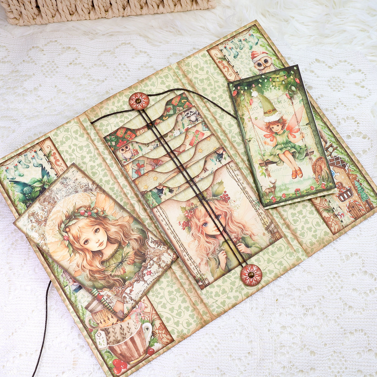 MaehSab 180 Pcs Vintage Window Frame Paper For Scrapbook Crafts
