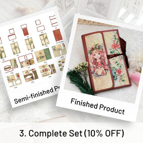 Christmas Fairies Mini Album Handmade Booklet Craft Kit 51