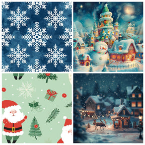 Christmas Fantasy Snowflake Decoration Material Paper2