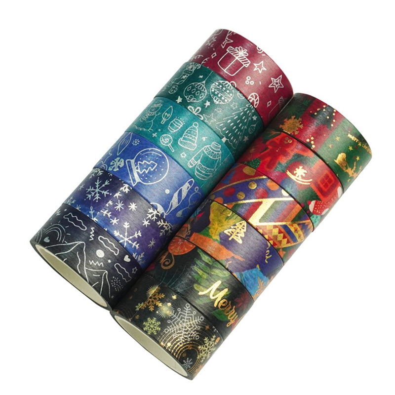 Christmas Foil Gold and Silver Washi Tape Set sku