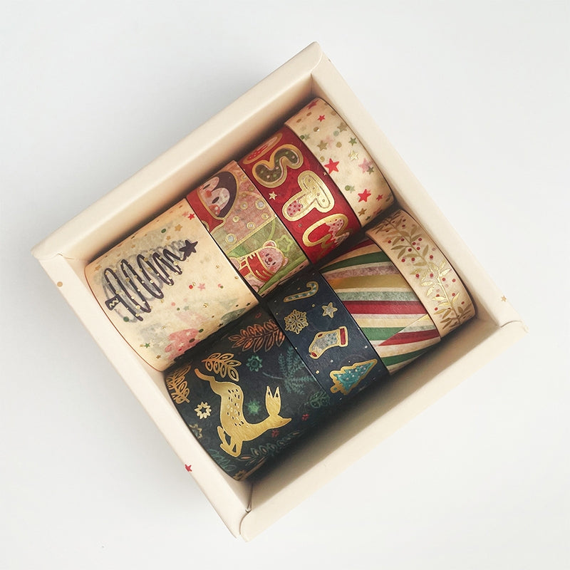 Christmas Foil Gold Washi Tape Set sku