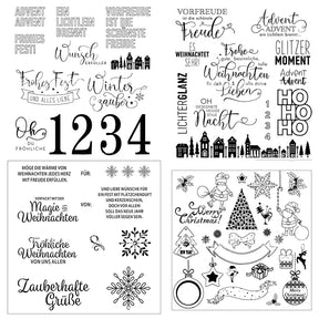 Christmas German Greetings Clear Silicone Stamps3